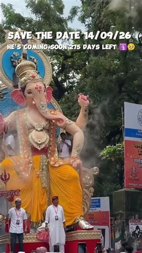 He's coming soon 🥹 | Mumbai Ganpati 2025 #trending #shorts #viral