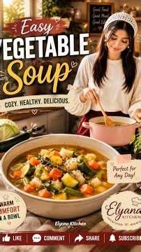 Easy Homemade Vegetable Soup 🥕🥒 | Cozy Comfort Food | Elyana Kitchen || You’ll Want to Make Today! 🤍