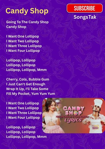 Candy Shop (Lyrics) | Tony Kakkar | Neha Kakkar #shorts #viral #trending