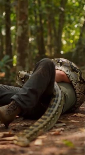The Anaconda Was Closer Than He Realized 😨