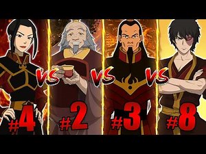 Who's Really the Most Powerful Fire Bender? | Ranking Every Fire Bender From Weakest to Strongest!