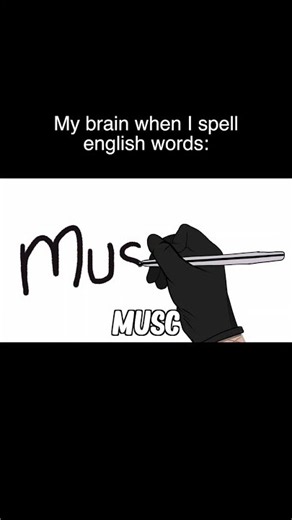 My Brain When I Spell English Words | Gacha Life #Shorts