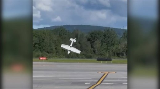 Small plane crashes at Quebec City airport during landing, pilot injured