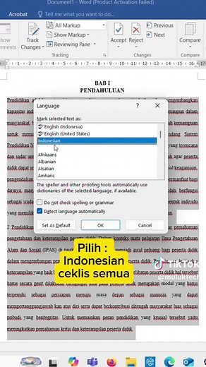 Cara Menghilangkan Garis Merah di Microsoft Word