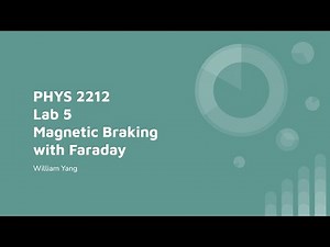 PHYS 2212 Lab 5 - Magnetic Braking With Faraday