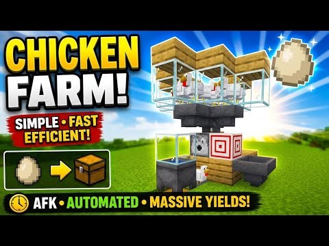 Easy Chicken Farm For Minecraft 1.21+/26.1+