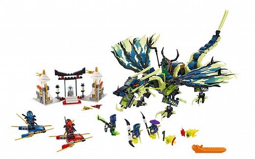 乐高 LEGO 70736 幻影忍者 摩罗大师的暗黑巨龙王 速拼评测