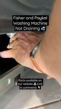 Washing Machine Won’t Drain = Drain Pump Replacement by Out of Balance Washing Machine Repairs