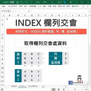 7.2K views · 534 reactions | 【Excel基礎函數│INDEX 2】 INDEX函數有種鮮為人知的用法...