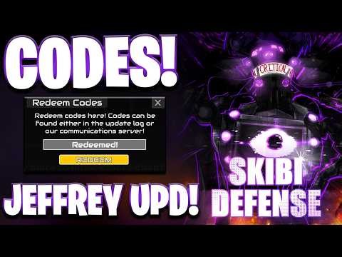 *NEW! ALL WORKING JEFFREY AND SCI TV UPDATE CODES FOR SKIBI DEFENSE! ROBLOX SKIBI DEFENSE CODES