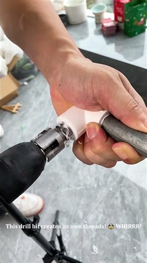 This Drill Bit Creates PERFECT Threads on Pipes! 🤯 No More Glue or Welding! #plumbing