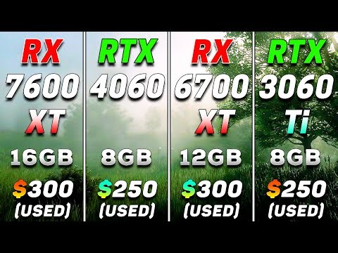 RX 7600 XT 16GB vs RTX 4060 8GB vs RX 6700 XT 12GB vs RTX 3060 Ti 8GB | PC Gameplay Tested