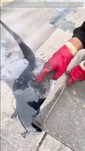 Spreading the Seal: The Hot Tar Method for Roofing Felt