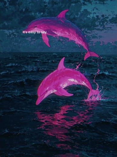 広い海の中で、私たちはみんな少しだけ孤独を感じている。でも, その孤独さえも美しい。🐬🌊