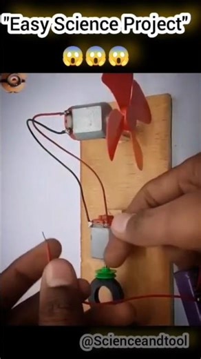 😱😱How to make a DC Motor Fan ⚡ | Simple Science Project #shorts