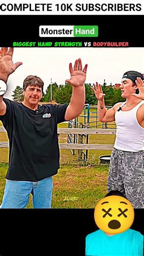 GIANT HAND STRENGTH vs ELITE BODYBUILDER 😳💪 ULTIMATE POWER TEST #armwrestling #motivation #bodybuild