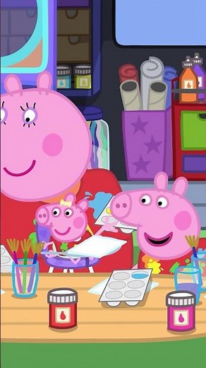 Malen mit Evie #PeppaPig #Shorts