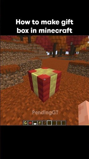 How to make gift box in minecraft