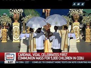 Cardinal Vidal celebrates First Communion for 5,000 kids in Cebu