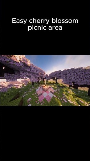 Easy Cherry Blossom House Tutorial 🌸 | Minecraft 1.21 Survival Build #shorts #minecraft