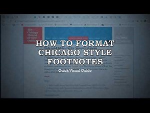 Chicago Style Footnotes Tutorial