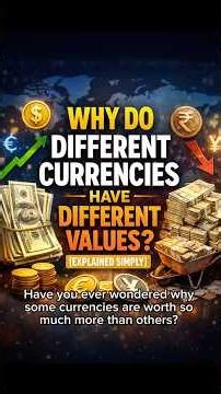 Why Do Different Currencies Have Different Values?💰 (Explained Simply)#Money #Finance #USD #economy