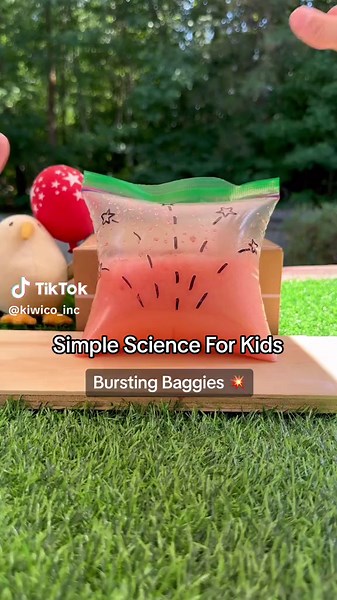 Everyone should try this bursting bag experiment. The perfect alternative to 🔥 works for the littles! #science #4thofjuly #kiwico #kidsactivities #scienceexperiments #scienceforkids #LearnOnTiktok
