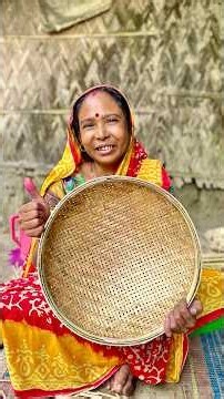 From One Piece of Bamboo to a Traditional Food-Cleaning Tool | Amazing Village Craft 🎋