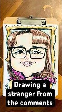 Drawing a Stranger from the comments #caricature #art #speeddraw #drawing #sketch #drawingtutorial