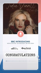 Congratulations Jodie Vinall! Her debut single ‘Now I’ve Got Me’...