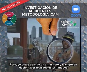 CURSO de Metodología ICAM para la Investigación de accidentes - VÍA ZOOM Fecha: 18, 19 y 20 de junio Hora: 06:00 a 08:00 pm 💰 Inversión s./88.50 (IGV incluido) Incluye: -Certificado (digital) -Carpeta de material teórico –práctico Más información: Whatsapp: https://wa.me/51960644267 Messenger: m.me/safetycontrolperu Web: http://www.safetycontrolperu.com/ Facebook: https://www.facebook.com/safetycontrolperu/ Instagram: https://www.instagram.com/safetycontrolperu/ #yomequedoencas #prevencionderie