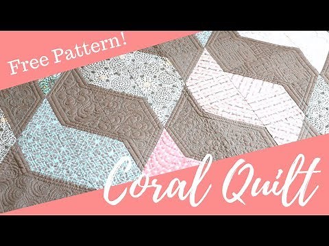 Show Off Your Favorite Fabrics with The Coral Quilt: A free Quilt Pattern Designed by Angela Walters
