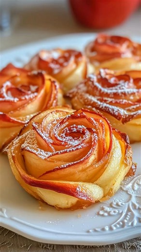 Easy, Elegant, cinnamon-kissed and absolutely stunning! These Lemon Apple Roses look like bakery showstoppers but are easy to make at home with just a few simple ingredients. 🍎🌹🥐 Perfect for brunch, tea parties, or a cozy fall dessert that’s as beautiful as it is delicious. 🧂 Ingredients: ▸ 2 red apples (thinly sliced) ▸ 1 tablespoon lemon juice ▸ 1 sheet puff pastry (thawed)...👇💬 | Easy Trending Recipes