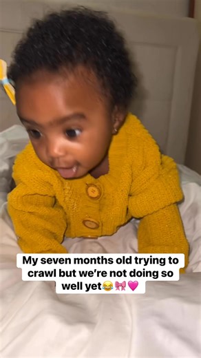 My seven months old trying to crawl but we’re not doing so well yet😂🎀🩷 | Neima