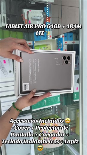AIR PRO 64GB 4RAM LTE A solo $79.99 !🤩 📍Centro Comercial Los Pueblos , Local 11 B calle principal diagonal a Oca loca y Popeyes 😎
