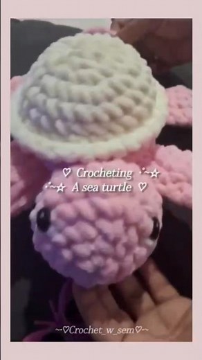 "How to crochet a plush sea turtle 🐢 (Beginner Friendly)"🍀🎀🌟☁️