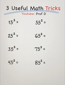 551K views · 12K reactions | 3-Minute Maths: Useful tricks that you need to know! | Prof D | Facebook