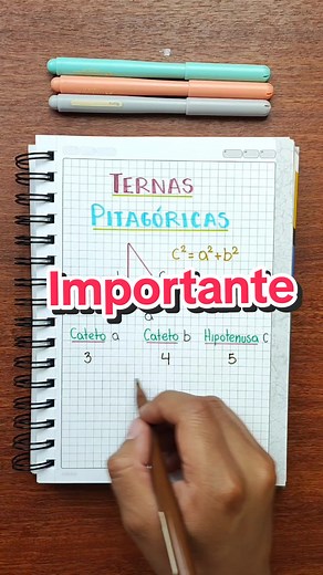 Ternas Pitagóricas: Ejemplos y Triángulos Rectángulos