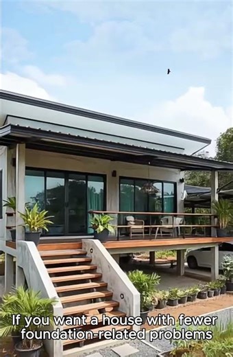 Small Modern Stilt House Design with Deck & Carport | Affordable Home Plan