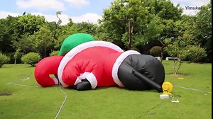 20Ft Giant Inflatable Santa Claus and Blower - Christmas Decoration for Outdoor Yard Decor, Easy Set up
