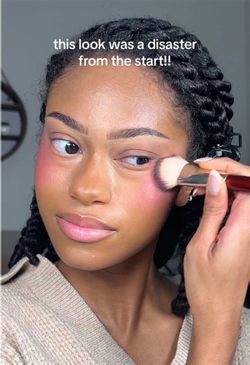After using the wrong foundation shade, I tried to correct the undertones and make this look work! How do you think I did?🤔 #makeupfail #makeuphacks #undertones