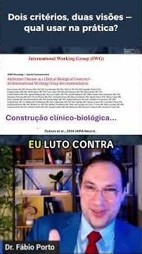 Doença de Alzheimer: a importância da construção clínico-biológica