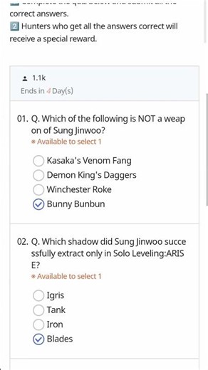 ALL QUIZ ANSWERS TO GET 10x CUSTOM TICKETS.