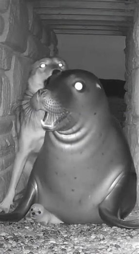 Sudden Shadow at a Stone Wall Crevice Nest