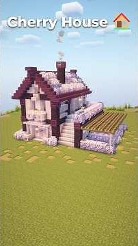 🌸 Minecraft Cherry Wood Starter House – Easy & Aesthetic Build!