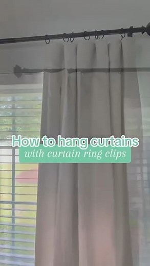 1.3K views · 19 reactions | It’s so much easier to open and close the curtains with these curtain rings with clips. And the clips stay put! I found them on Amazon and everything is linked in my bio. Just go to the instagram tab and click on this video! #amazonhome #curtains #homedecor #amazonfinds #curtainrings #home https://amzn.to/3DcRHdk | Kelly Bazzle | Facebook