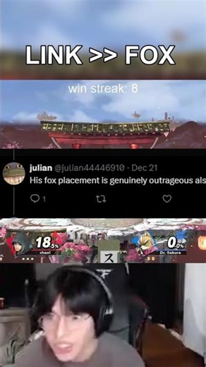 LINK WINS THE FOX MATCHUP IN SUPER SMASH BROS ULTIMATE #smashbros