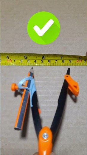 Tips on how to measure a circle 👌 10 cm diameter for beginners #diy #tutorial #ytshorts