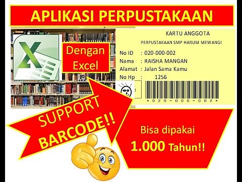 aplikasi perpustakaan - dengan VBA Excel | Excel Project 02