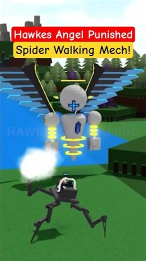 Roblox Build a Boat for Treasure Walking Spider Mech punish by Mouse Controlled Angel #roblox #babft